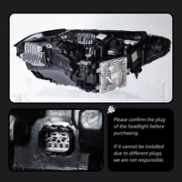 Kit de phares projecteurs Full LED en forme de cuillère pour BMW G22 G23 G26 G82 2020-2026 CSL avec feux de jour jaunes