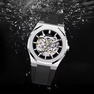 <span class=keywords><strong>Montre</strong></span> bracelet en cuir pour hommes, étanche, lumineuse, <span class=keywords><strong>à</strong></span> la mode, nouveau Design, de luxe, automatique, livraison gratuite - Product Image 6