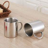 Gobelet isotherme à double paroi en acier inoxydable 304 avec couvercle et poignée, portable pour café et thé – Vente directe usine