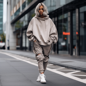 Wholesale <strong>900</strong> <strong>Gsm</strong> <strong>Hoodie</strong> Brown Custom Heavy Weight No String Hoodies <strong>Thick</strong> Unisex Oversized Fleece <strong>Hoodie</strong> Men - Product Image 4