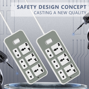 Hot Sell Universal Standard <strong>Socket</strong> 6 Outlet with Switch Extension Power Strip - Product Image 4
