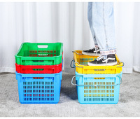 Caisses en plastique robustes pour légumes et tomates, grandes caisses de récolte et de stockage pour fruits et légumes
