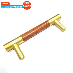 Poignée de meuble en laiton pur TOCO, poignée dissimulée pour armoire et <span class=keywords><strong>porte</strong></span>, pour <span class=keywords><strong>commode</strong></span> de cuisine et usage scolaire, pour tiroirs - Product Image 5