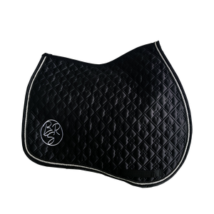 Fanfaree Dressage Saddle Pad Algodón Numnah con forro de tela Transpirable Absorbente de golpes Equipo de equitación - Product Image 3