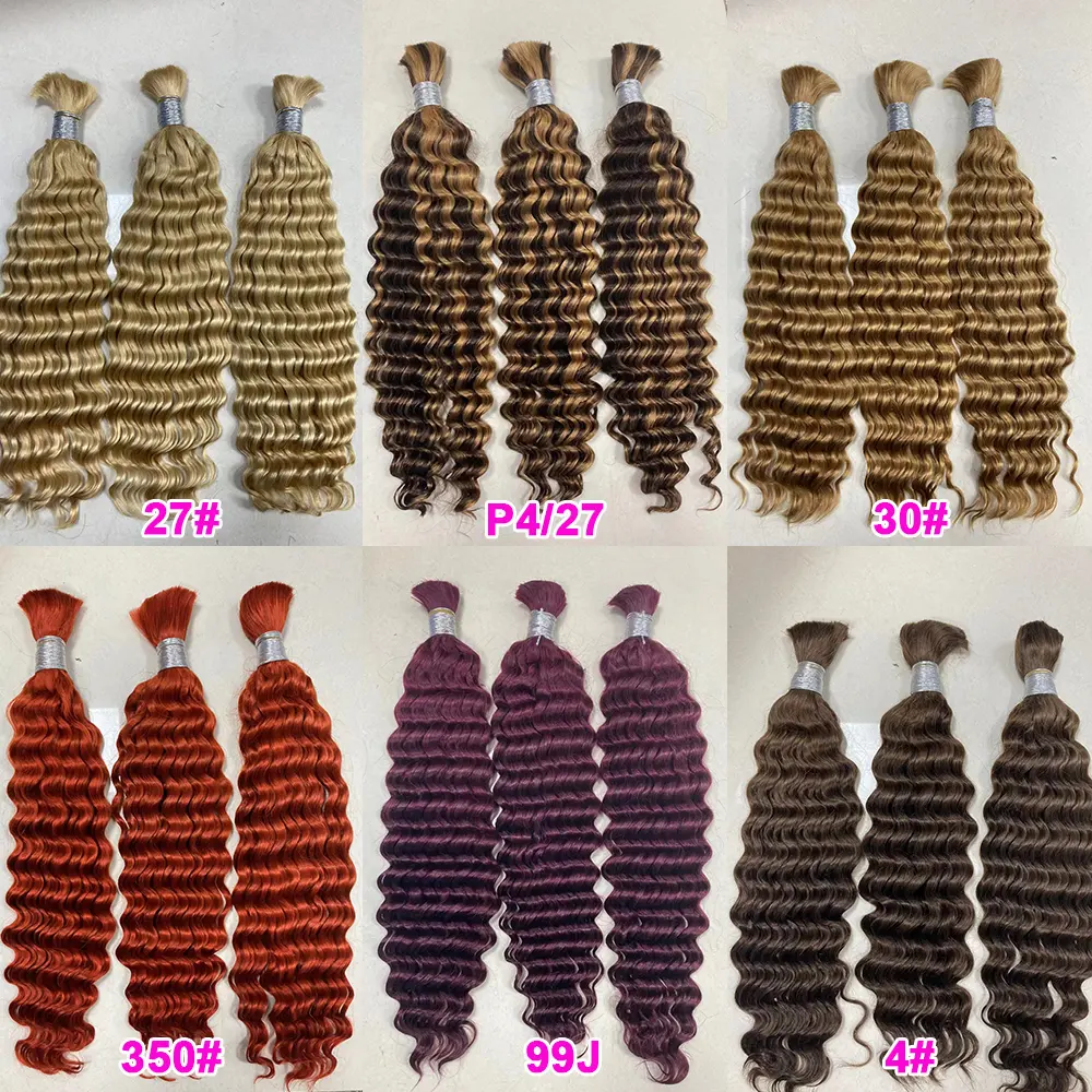 Ready To Ship Products Human Braiding Hair Bulk No Weft Brazilian Braid Hair Extensions For Black People
