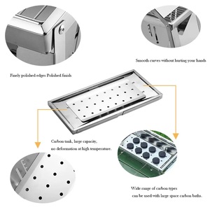 Griglia <span class=keywords><strong>Barbecue</strong></span> Portatile Pieghevole in Acciaio Inox Moderna Senza Fumo per Campeggio e Picnic all'Aperto per 3-5 Persone - Product Image 4