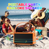 Enceinte portable rétro ABS W2 Bluetooth 40W avec son DSP, stéréo TWS, contrôle à 3 boutons, prise en charge USB, TF, FM, AUX, enceinte sans fil portable