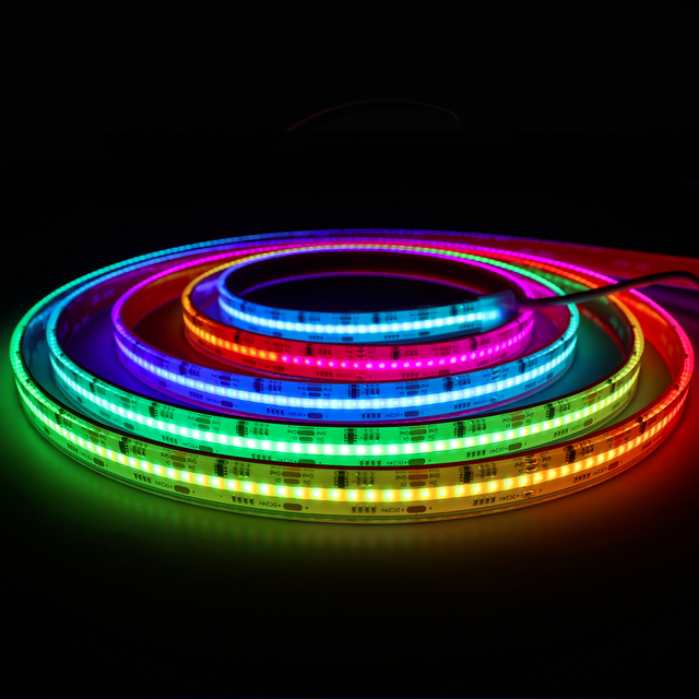 Waterproof Led Strip IP67 COB LED Strip 24V Flex Ws2811 Strip Dreamcolor Programmable Smart LED Ribbon Energy Saving OEM ODM