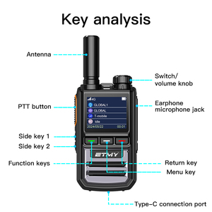 IP54 <b>waterproof</b> 5000 km 5G 4g lte poc radio walkie talkie with GPS - Product Image 5