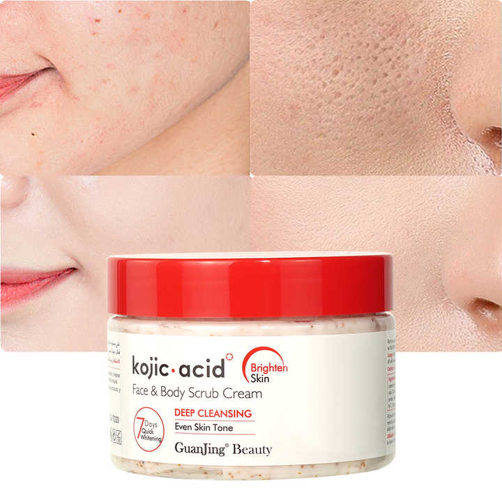 Guanjing Organic Kojic Acid Face & Body Scrub Cream