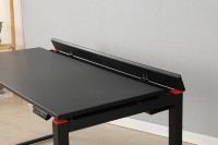 ADA – table de jeux d'ordinateur réglable en hauteur, bureau avec lumière RGB et système de gestion des câbles