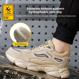 Calzado de Seguridad para Hombre, Cuatro Estaciones, Protección Laboral, Antiaplastamiento, Antipinchazos, Aislante, Transpirable, Desodorante, para Obras de Construcción - Product Image 2