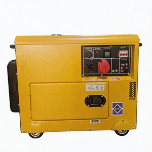 Generador Diésel Ultrasilencioso de 5kW con Arranque Eléctrico, Tipo Móvil, 220V/380V, Generador de Respaldo para el Hogar, Fuente de Energí<span class=keywords><strong>a</strong></span> de Emergencia - Product Image 1