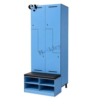 Casillero de Baloncesto Resistente a la Intemperie, de Acero Inoxidable HPL, con Cerradura Electrónica, Estructura Ensamblada para Vestuario