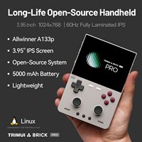 Console de jeu portable Trimui Brick Pro Retro Gaming, système Linux, prise en charge du Wi-Fi, écran 3,95 pouces 1024*768, batterie 5000 mAh