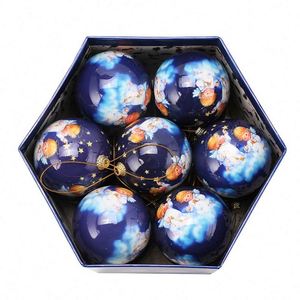 Meilleures ventes - Décorations suspendues en mousse en forme de boule imprimées avec des anges - Modèle 75 178 pour arbre de Noël - 14 pièces par boîte - Product Image 3