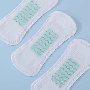 Serviette hygiénique jetable de nuit 240 mm en coton biologique vert, à ailettes, 8 couches, super absorbante, respirante, avec SAP japonais anti-fuites - Product Image 2