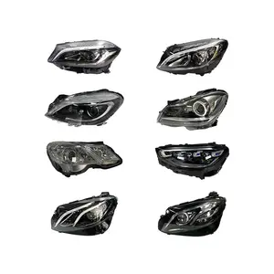 Lampu depan LED untuk Mercedes Benz A B C E S GLB GLC GLE GLK ML Kelas