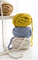Fil chenille épais 100 % polyester, super doux, 2 cm, pour tricot à la main, vente en gros en écheveaux, végétalien