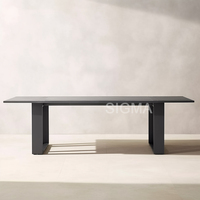 Chaise de salle à manger d'extérieur moderne en aluminium, résistante aux intempéries, durable, pour patio, jardin, hôtel, restaurant, café
