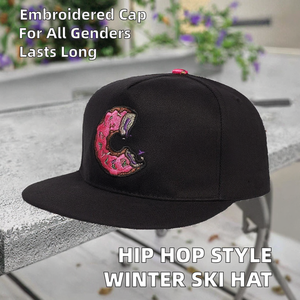 Casquette de sport robuste en tissu Oxford pour l'aventure et la randonnée, casquette snapback à 5 panneaux, broderie 3D, unisexe, réglable, logo personnalisé - Product Image 3