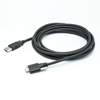 Kabel Data USB2.0 ke Type-C untuk Kamera Industri dengan Sekrup Pengunci Panel Tetap, Fleksibel Tinggi, Rantai Tarik, Tembaga Terlindungi