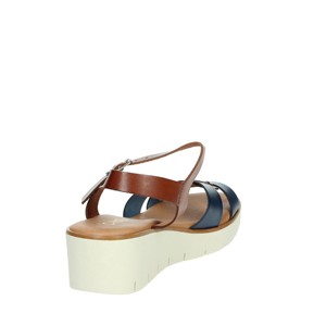 EL178032 sandali con zeppa in pelle Open Toe cinturino alla caviglia con tacco leggero per la primavera/estate - Product Image 3