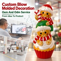 Fabricant de décorations de Noël en forme de garçon en pain d'épices à capacité annuelle élevée, équipement de soufflage avancé, équipe de fulfillment d'ordres stable