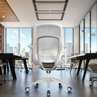 Chaise de bureau moderne en maille avec accoudoirs mobiles 3D, pivotante, confortable, bon marché, pour hommes, avec système de levage à gaz