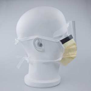 Lanhine Model 15703F Level2 Level3 tipe masker bedah lensa anti-kabut 4-lapisan masker sekali pakai kelas medis 98% bakteri - Product Image 6