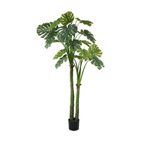 Pour une décoration intérieure moderne de haute qualité, arbre artificiel en pot Dracaena Palm Bonsai avec feuilles en PEVA hautement réalistes
