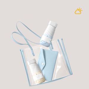 ร่มพับขนาดเล็กแบบแคปซูลกันรังสียูวี พิมพ์โลโก้ตามสั่ง ขายส่ง - Product Image 5