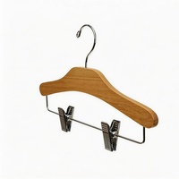 Cintre en bois pour enfants, mini format 30 cm, en érable, pour vêtements de bébé, antidérapant, bords arrondis, design sûr, écologique