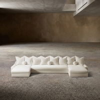 Canapé d'angle Jennifer U, luxe moderne, sur mesure, tissu de performance, rembourré, pour salon, hôtel, fabricant de meubles