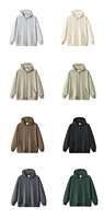 Sweat à capuche pour couple, style décontracté et ample, en polyester/coton, imprimé sérigraphié, avec fermeture éclair, anti-rétrécissement, personnalisable