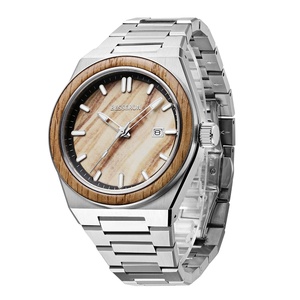 Reloj de Lujo para Hombre, Diseño de Madera y Acero Inoxidable, Cuarzo, Moda 2026 - Product Image 2