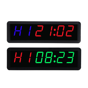 Minuterie de fitness numérique LED portable Ganxin série E, 1,8 pouce, affichage couleur, modes d'entraînement multiples, avec télécommande - Product Image 1