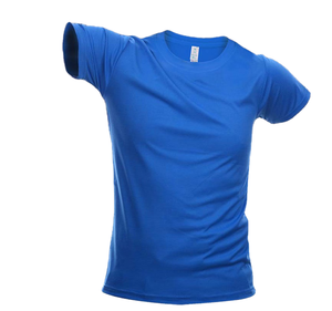 100% Polyester <span class=keywords><strong>Dry</strong></span> Fit T-Shirt Einfarbiges Muster Individuell Bedrucktes Sublimations-Blanko-T-Shirt für Herren - Product Image 1