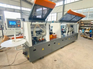 JUNDE 11.6KW 18-24 m/min Feed Rate Wood <b>Door</b> Panel Automatic Woodworking Pre Milling Edge Banding Machine with <b>Trimming</b> - Product Image 3