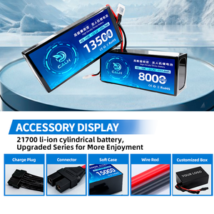 סוללת ליפו CALH 6S 13500 מיליאמפר/שעה לרחפן FPV, 22.8 וולט, 10C, קצב פריקה גבוה, מתח גבוה, סוללת ליתיום פולימר עבור רחפנים בגודל 10, 13 ו-15 אינץ'. - Product Image 4