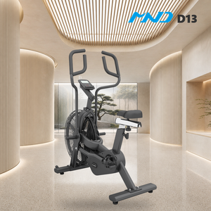 Bicicleta de aire comercial compacta para entrenamiento, equipo de gimnasio MND Fitness, bicicleta estática para cadenas de gimnasios en <span class=keywords><strong>Barcelona</strong></span>, funcionamiento silencioso - Product Image 1