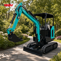Mini-excavatrice de 1,8 tonne avec moteur Kubota, homologuée EURO 5 et EPA, pour ferme et ranch, fabriquée en Chine, disponible en versions 1 tonne, 1,7 tonne et 2 tonnes.