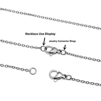 Connecteurs de bijoux en acier inoxydable, anneaux ouverts et fermés de 2,5 mm à 10 mm de diamètre extérieur, pour la fabrication de bracelets et colliers DIY, vente en gros