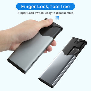 Многофункциональный USB3.1 внешний твердотельный корпус для жесткого диска Type-C M.<span class=keywords><strong>2</strong></span> 2240 2260 2280 SSD алюминиевый корпус - Product Image 4