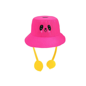 Sombrero de Pescador con Diseño de Cara Sonriente de Dibujos Animados para Niños, Ajustable, Protección Solar, para la Playa - Product Image 2