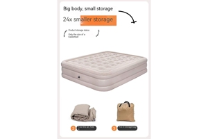 Matelas Gonflable Moderne à Gonflage Facile, Hauteur 40 cm, Tissu Lisse, pour Tente de Glamping - Product Image 3