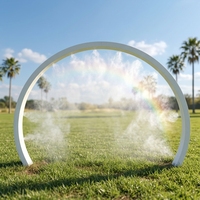 Arche de brume interactive en métal PE pour l'aménagement paysager, utilisation intérieure/extérieure, parcs d'aventure, garderies, centres commerciaux, écoles, maison