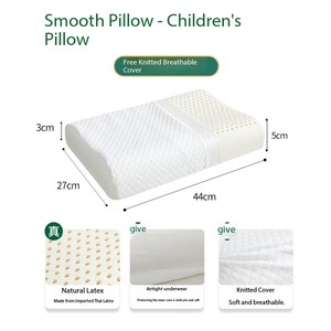 Almohadas de apoyo para el cuello para estudiantes, niños y adultos de tamaño personalizado Almohada de látex natural tailandesa original y genuina - Product Image 4