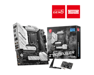 Para MSI Z790M POWER DDR5 placa base LGA 1700 DDR5 M-ATX para procesadores Intel PCIE5.0 ranura única SATA compatible con 128 GB - Product Image 2