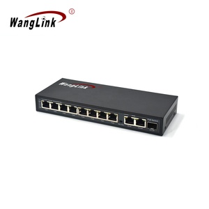 Wanglink OEM ODM 100M Conmutador PoE de 10 puertos 2 Gigabit Uplink 1 Puerto SFP Cámara IP Conmutador PoE inteligente de alimentación externa - Product Image 4